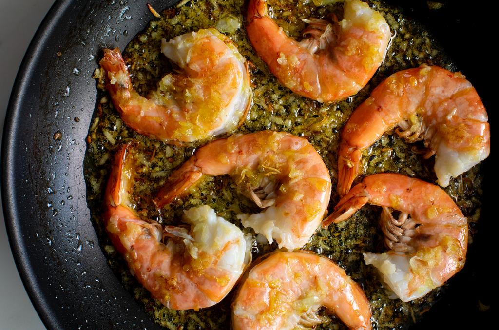 Wild Shrimp with Skordolia – Fancy Peasant